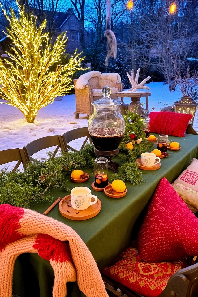 cozy mulled wine celebration