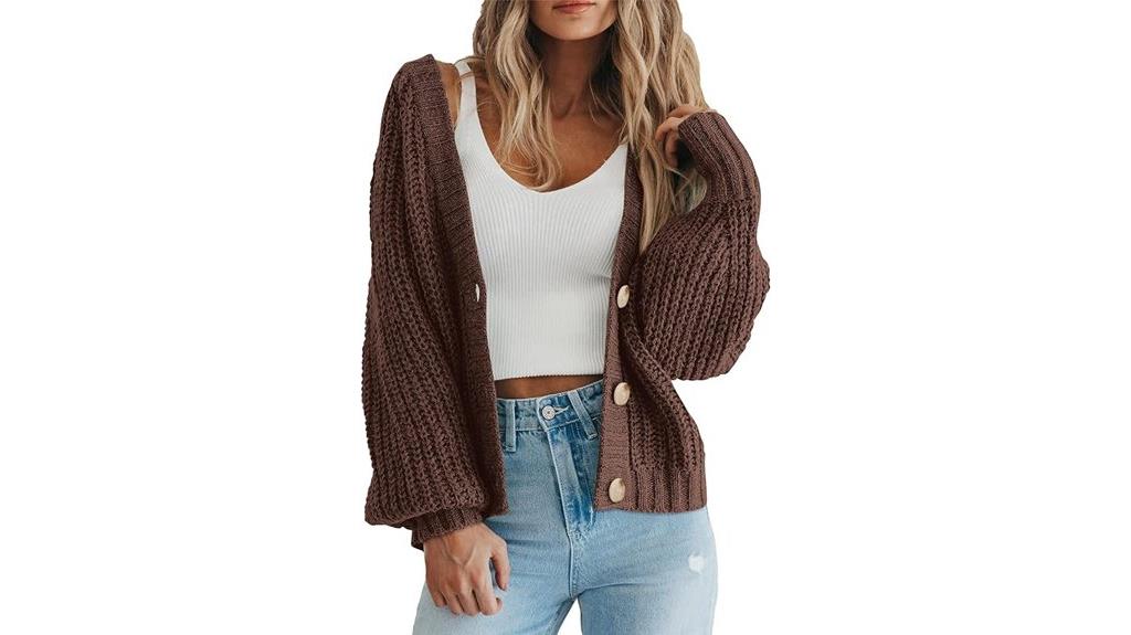 cozy open front cardigan