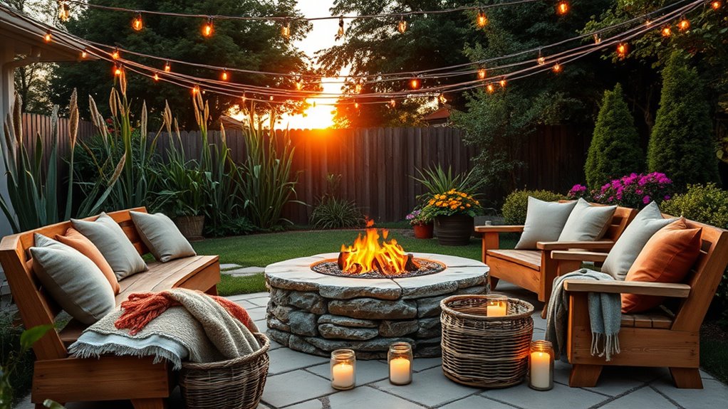 cozy outdoor fire pit gatherings