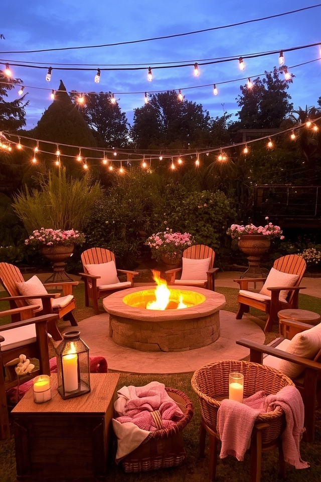 cozy outdoor fire pits
