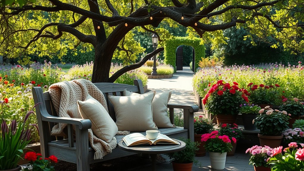 cozy outdoor seating nook