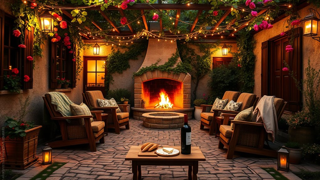 cozy outdoor warmth invitation
