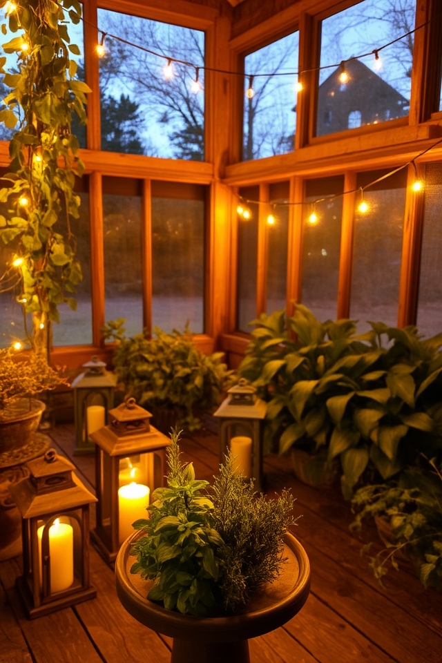 cozy retreat with lighting