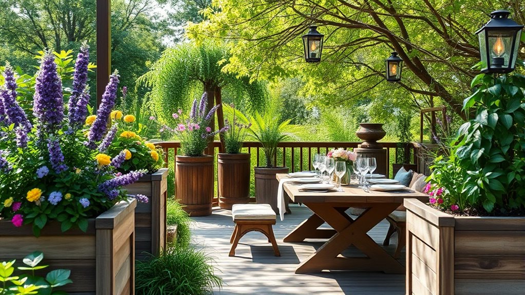 create cozy garden spaces