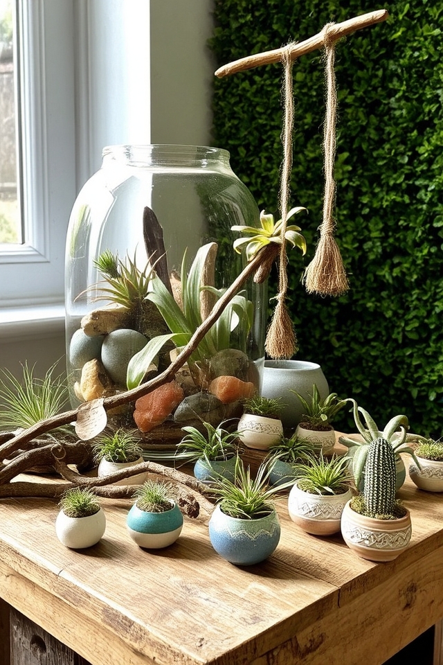 creative air plant displays
