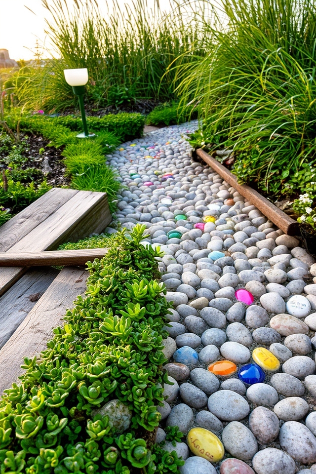 creative garden path materials