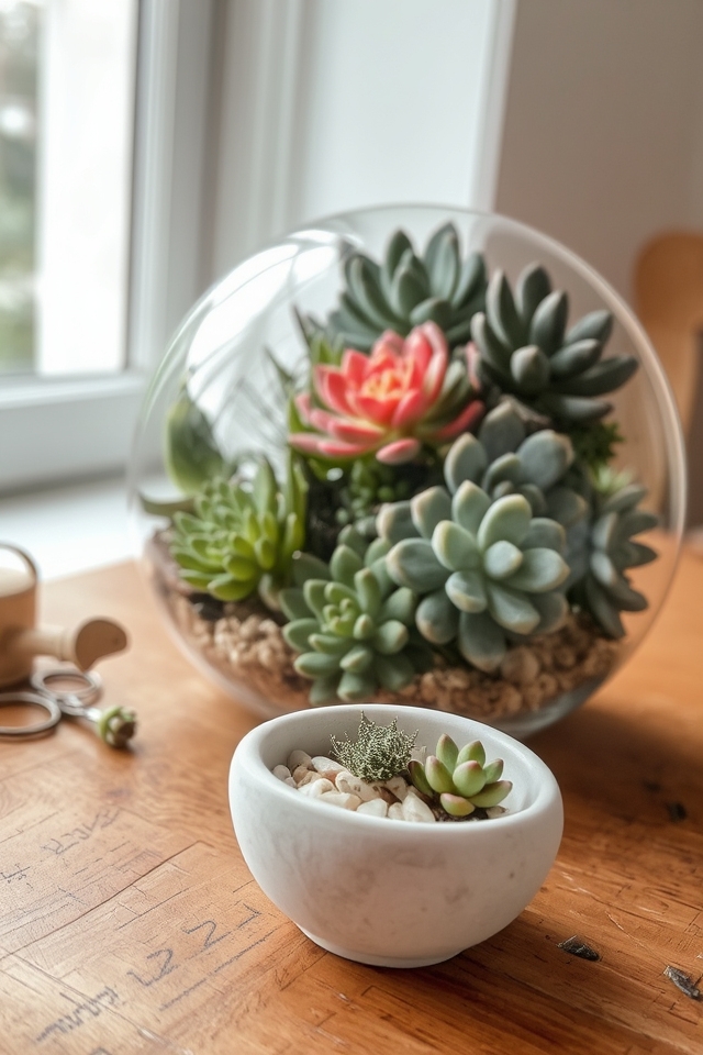 creative low maintenance greenery arrangements