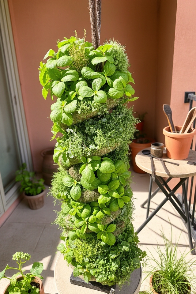 creative vertical herb garden
