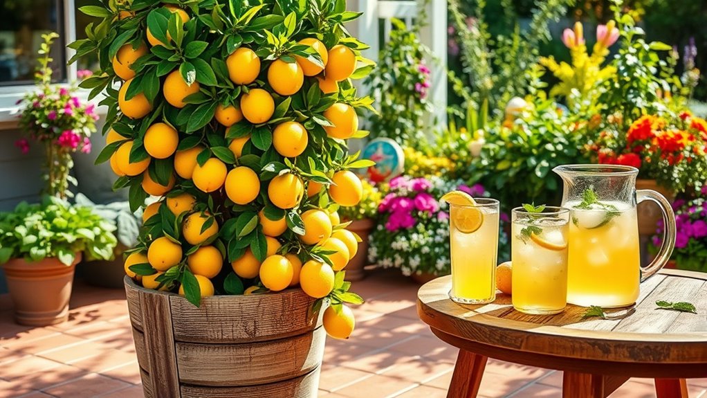 creative vertical lemon gardening