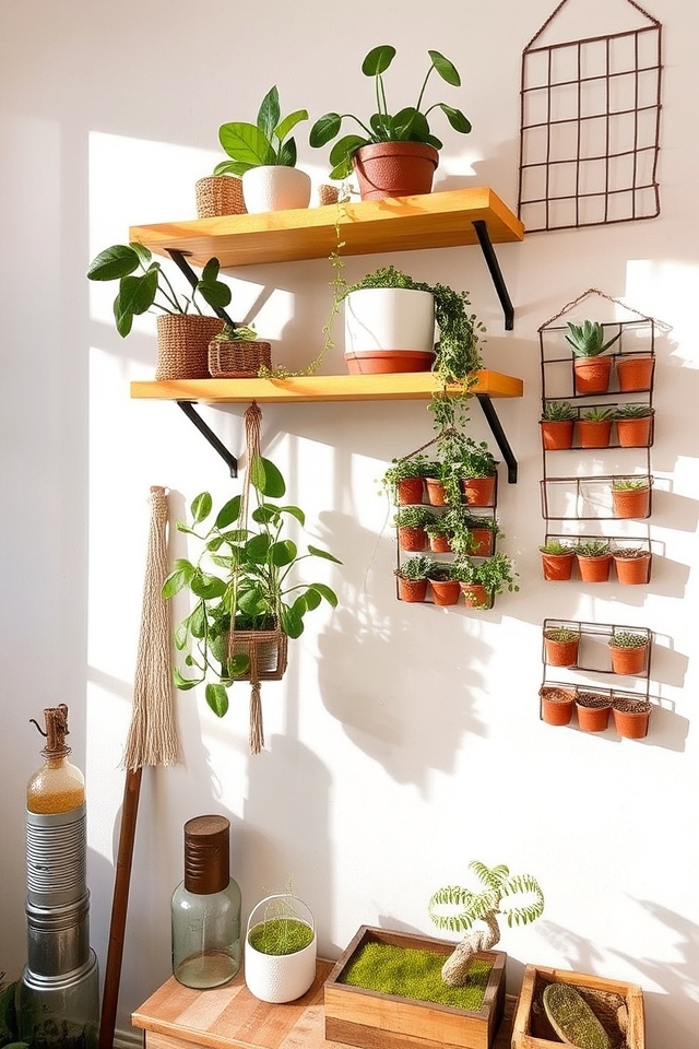 creative vertical plant displays