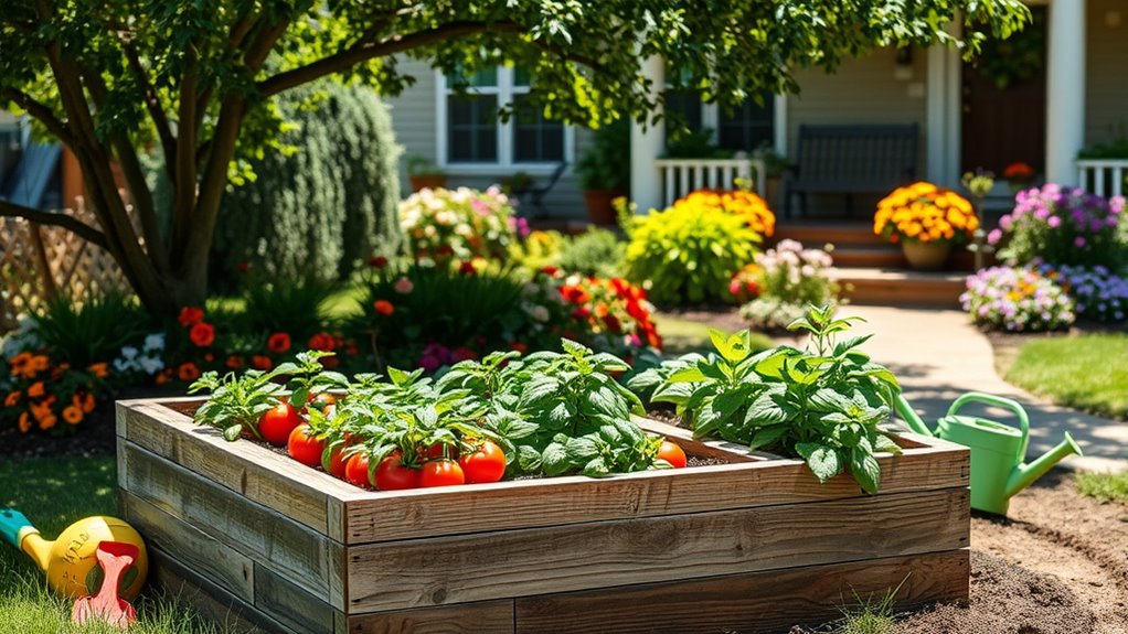 customizable elevated planting area