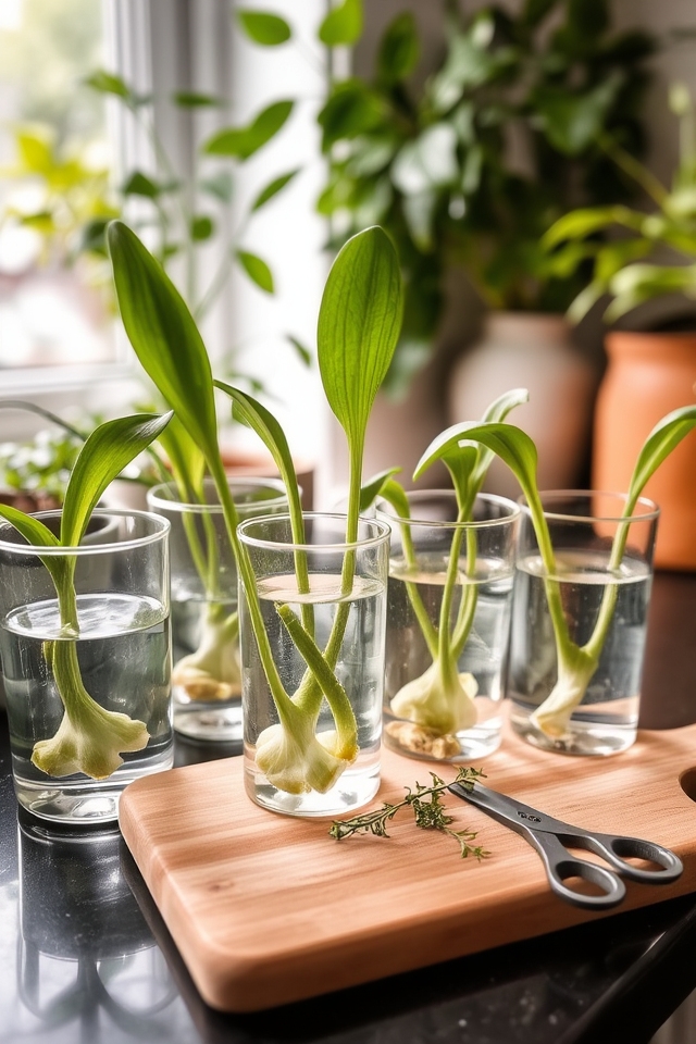 cuttings grow roots in water