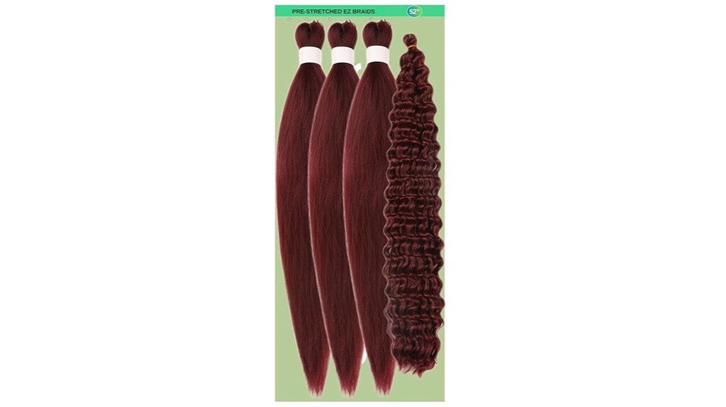 dark red curly braids