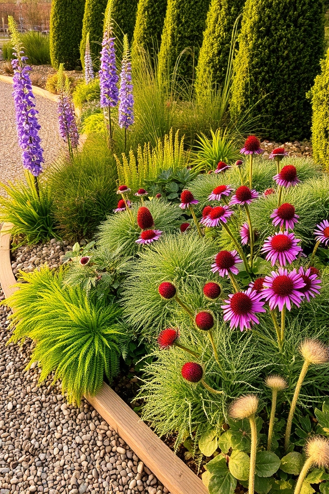 defined structured perennial borders