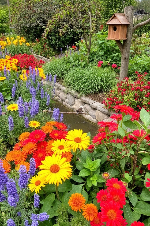 diverse seasonal bird habitat