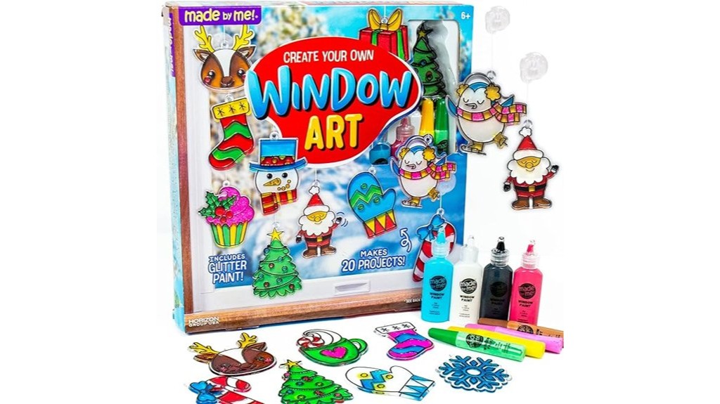 diy holiday window art