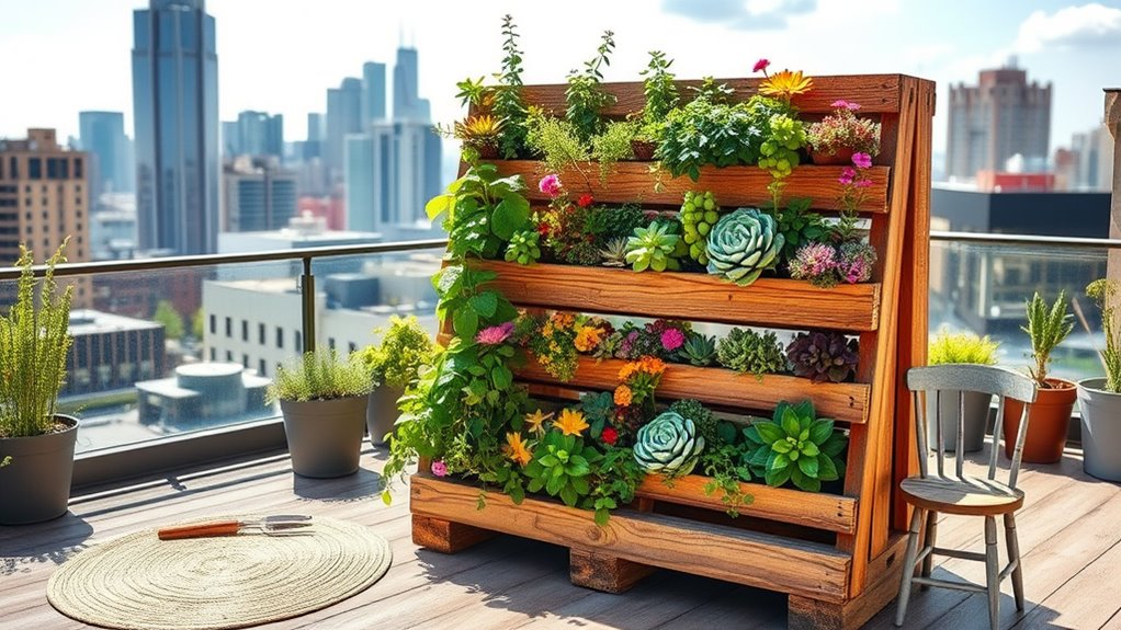diy rooftop vertical gardening