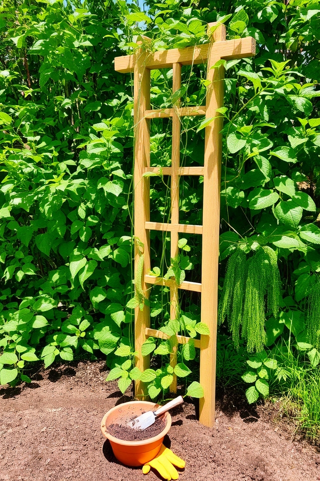 diy trellis for climbing plants
