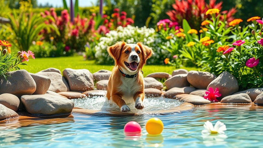 dog friendly garden water feature
