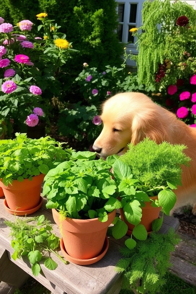 dog friendly herb garden benefits