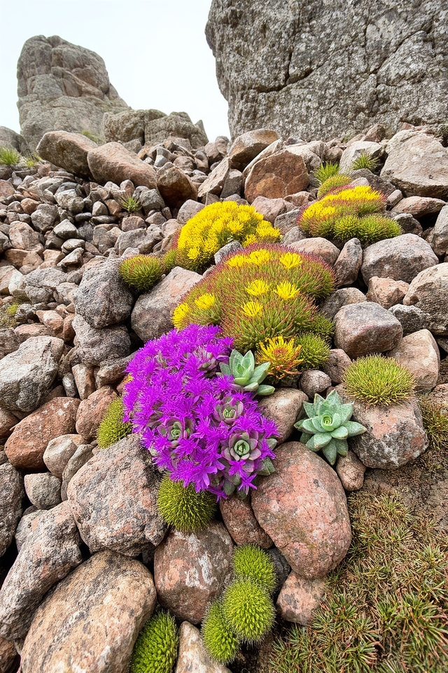 dramatic rock garden aesthetics