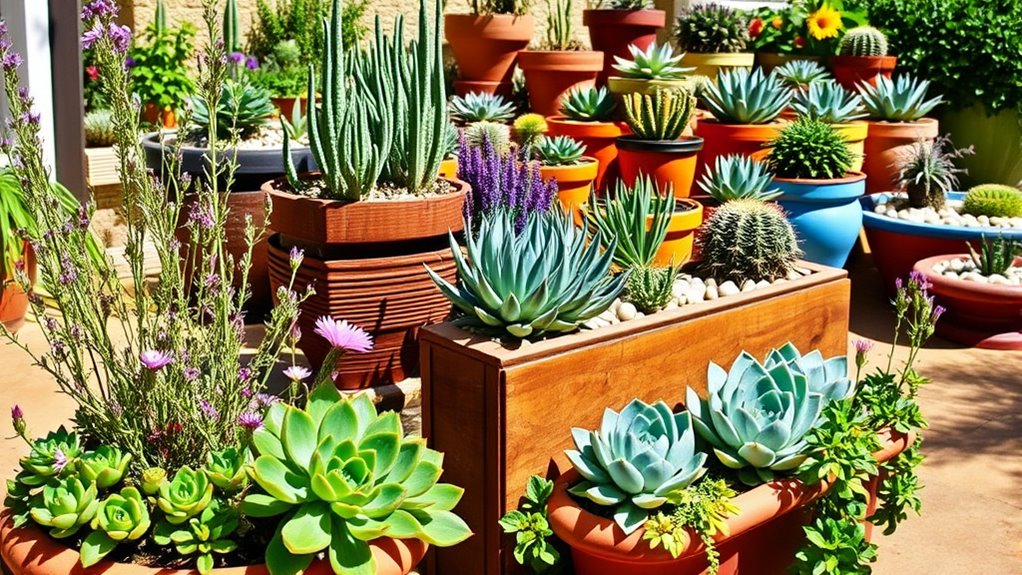 drought tolerant container gardening tips