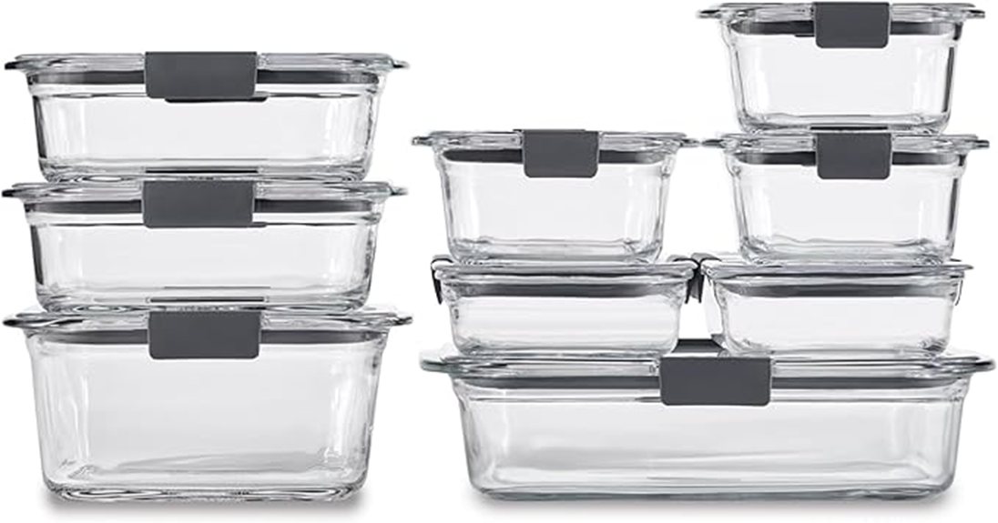 durable glass storage containers