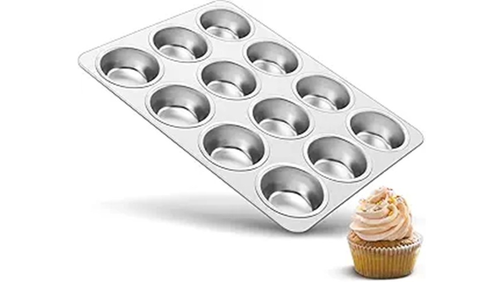 durable stainless steel muffin pan