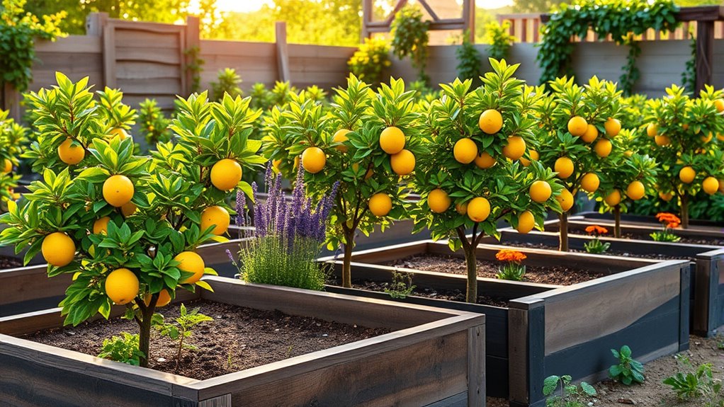 dwarf lemon raised beds