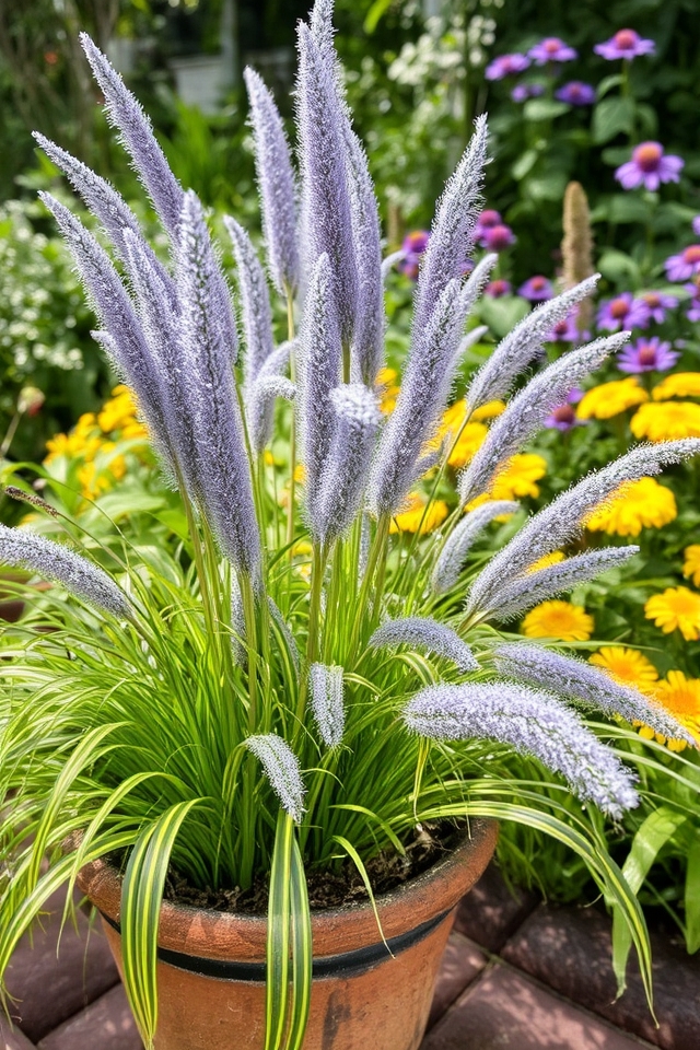 dynamic outdoor container grasses
