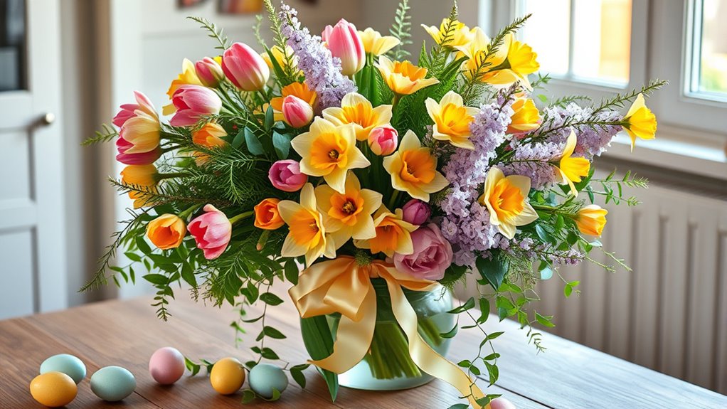 easter floral centerpiece arrangement
