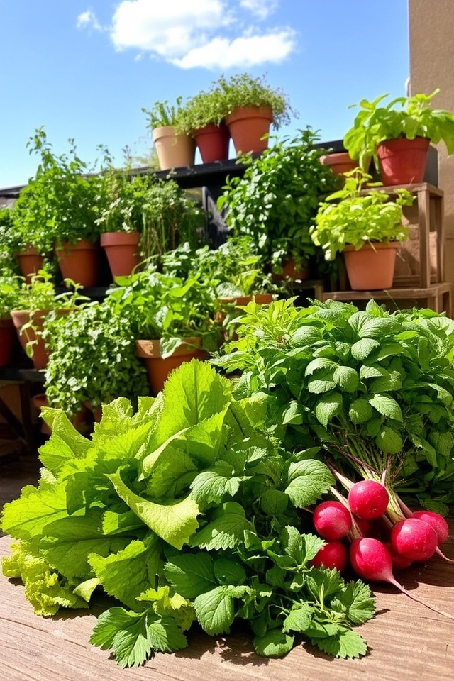 easy to grow terrace vegetables
