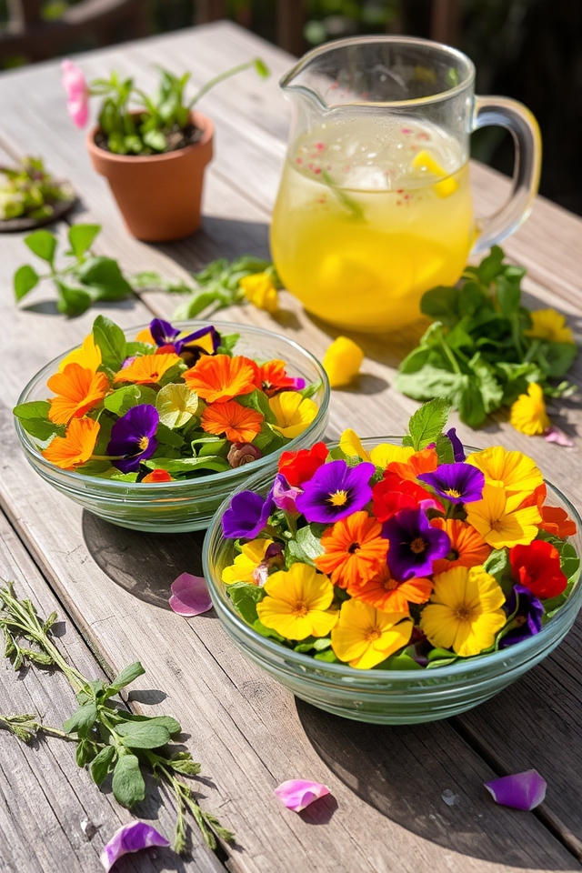 edible flowers enhance gardens