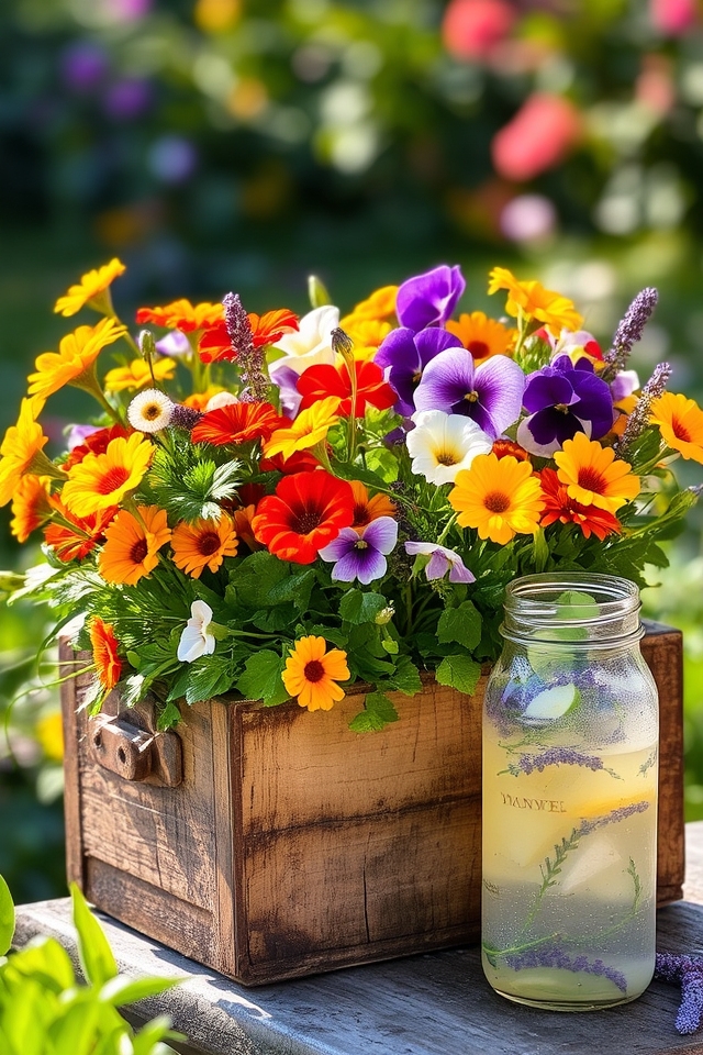 edible flowers enhance gardens