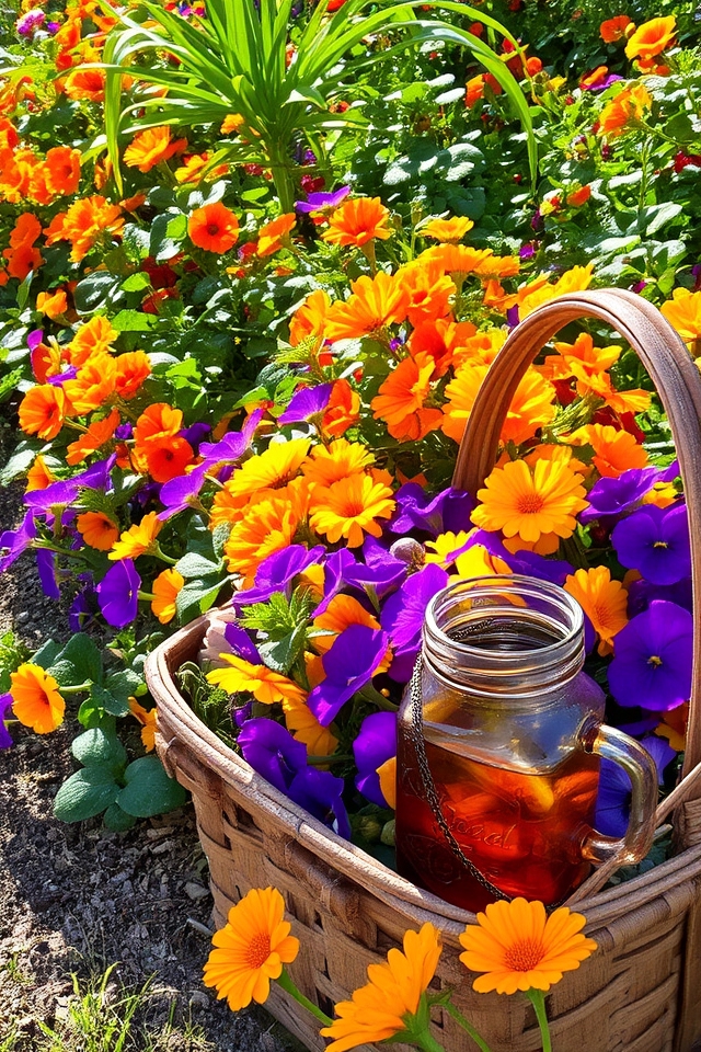 edible flowers enhance gardens