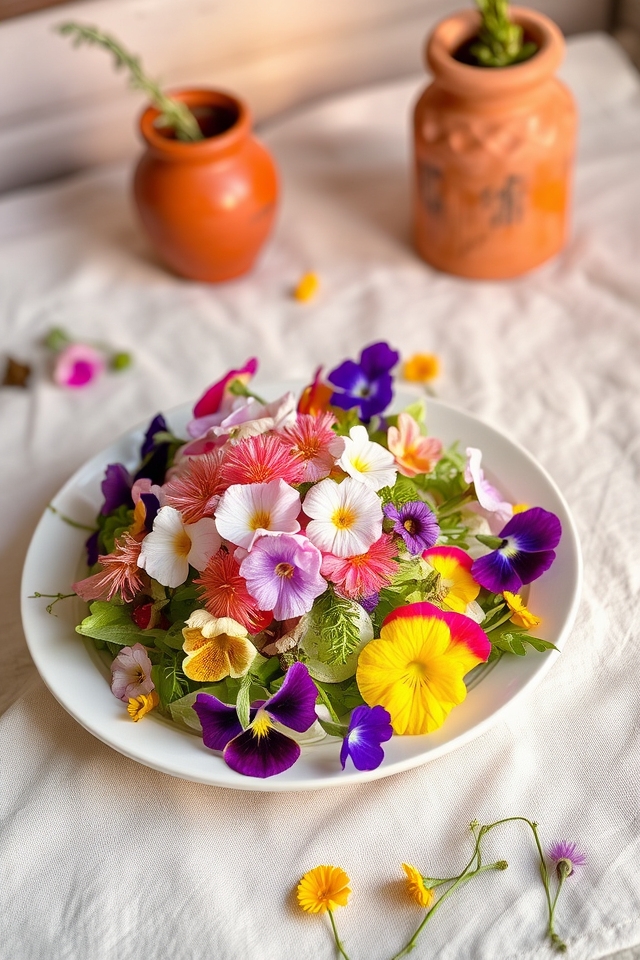 edible flowers enhance gardens