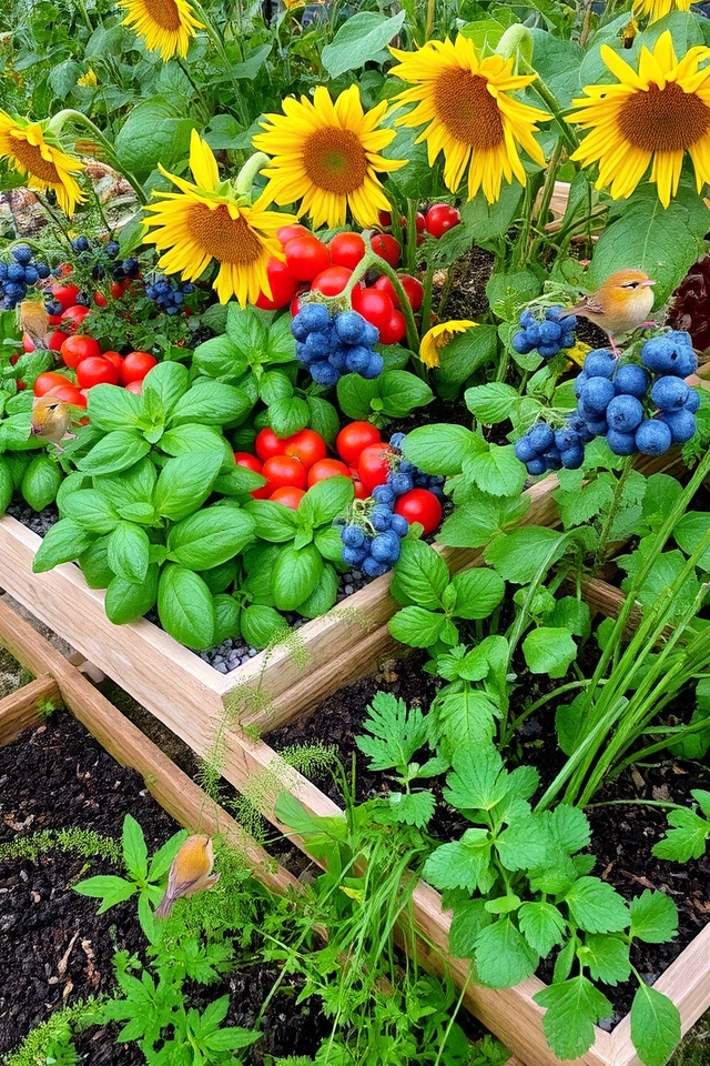 edible gardens attract birds