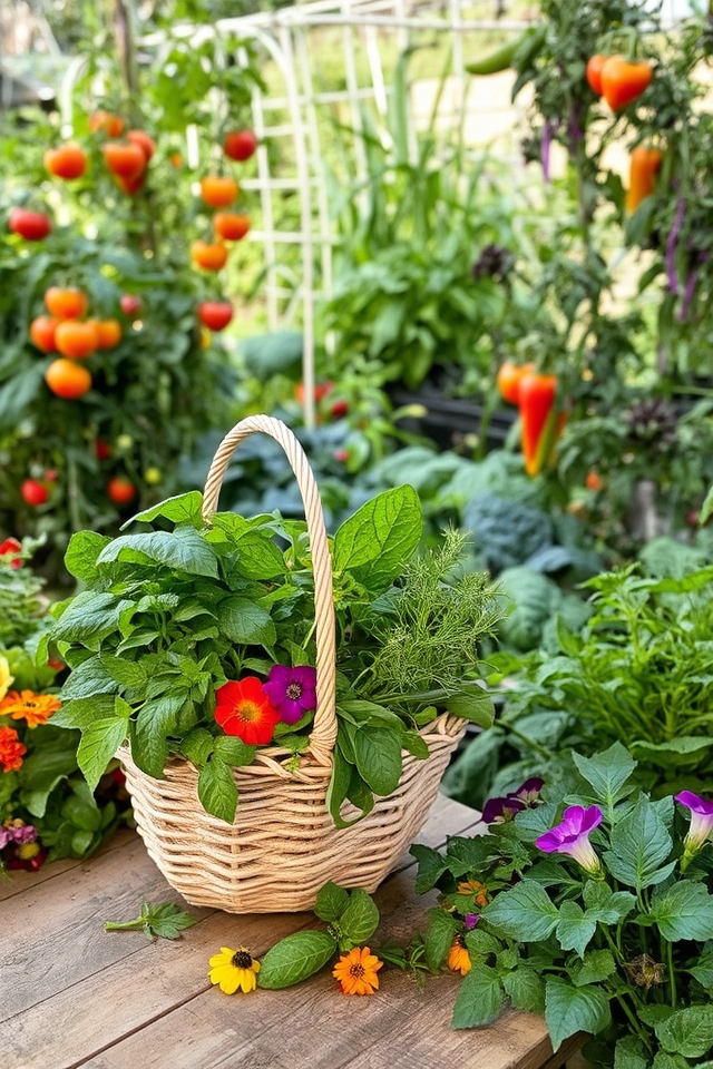 edible plants beautifying gardens