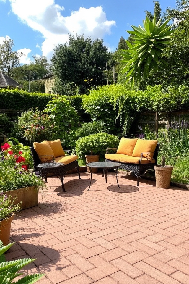elegant brick patio designs