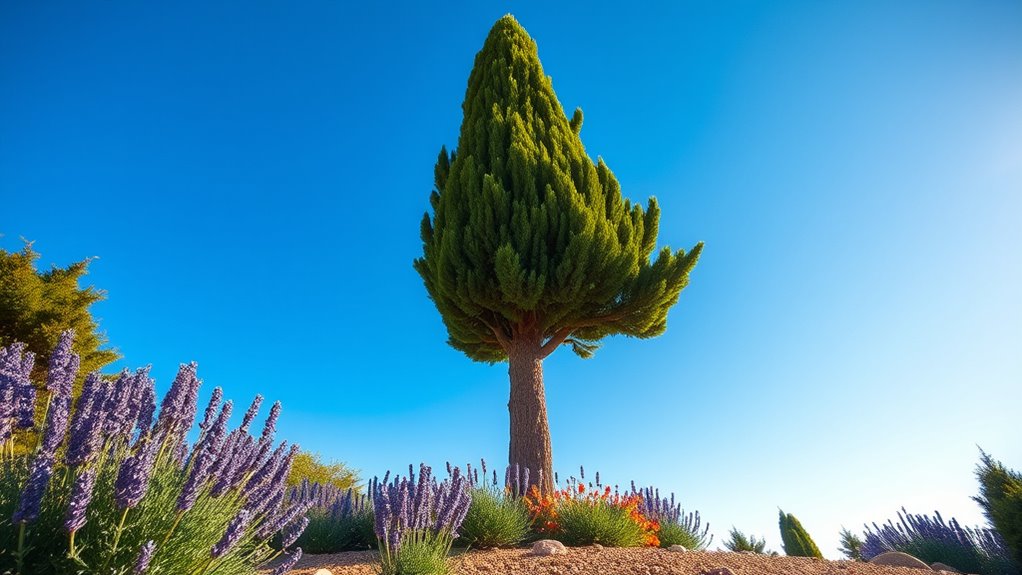 elegant drought resistant evergreen tree