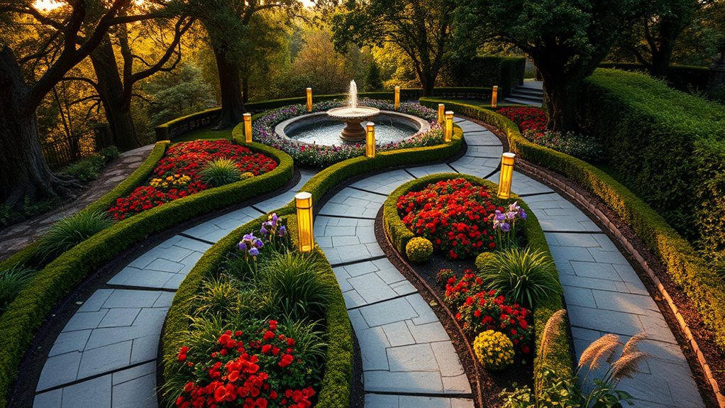 elegant garden pathways design