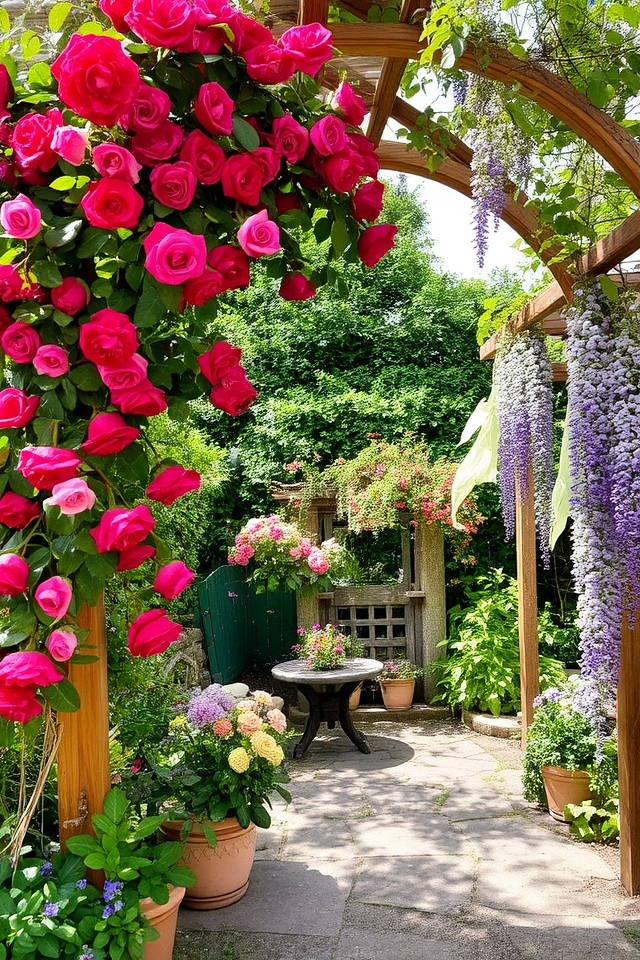 elegant garden pathways flourished