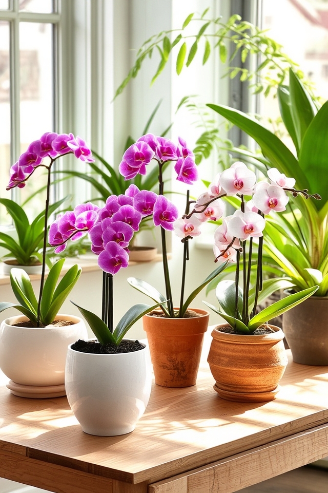elegant indoor orchid pots