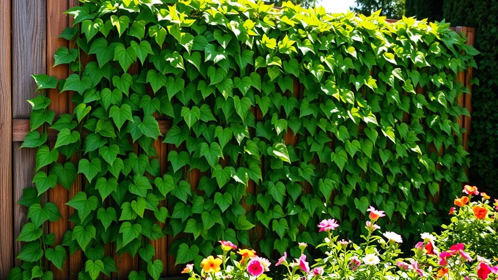 elegant ivy fence design