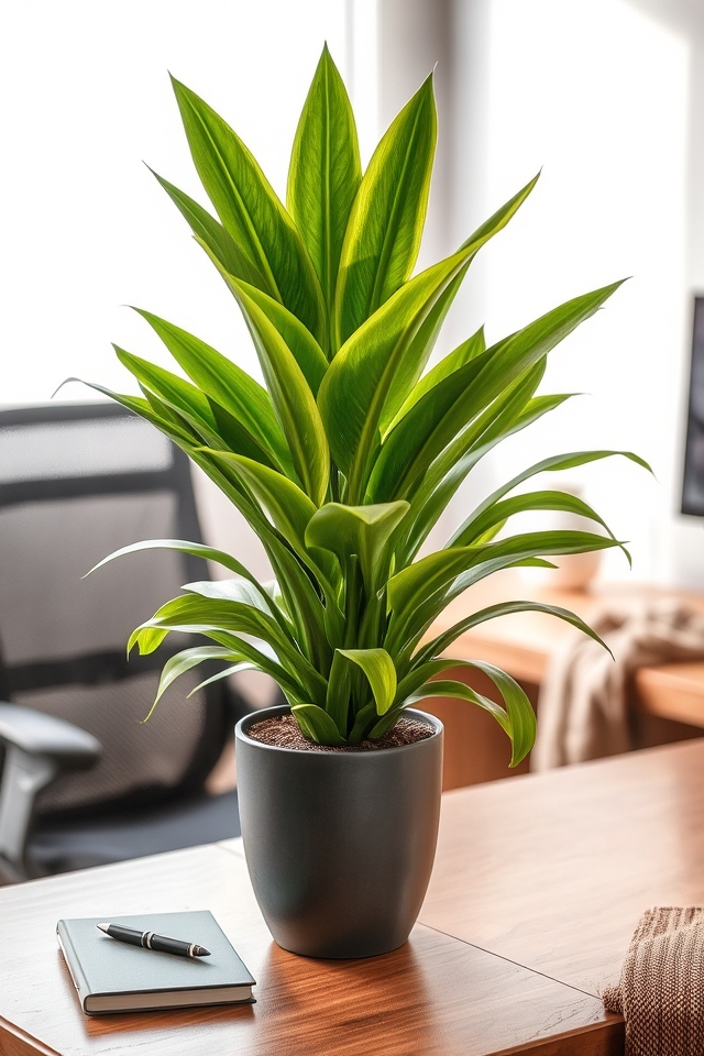 elegant low maintenance office plant