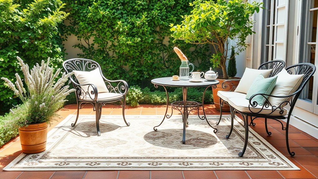 elegant weather resistant outdoor rug