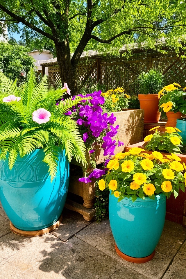 elevate garden with planters
