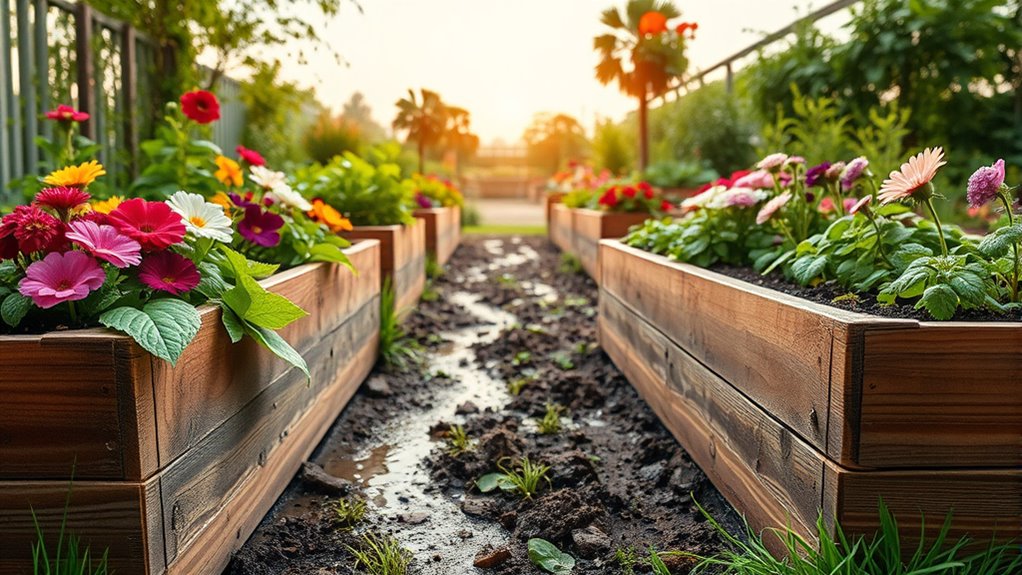 elevated beds reduce erosion
