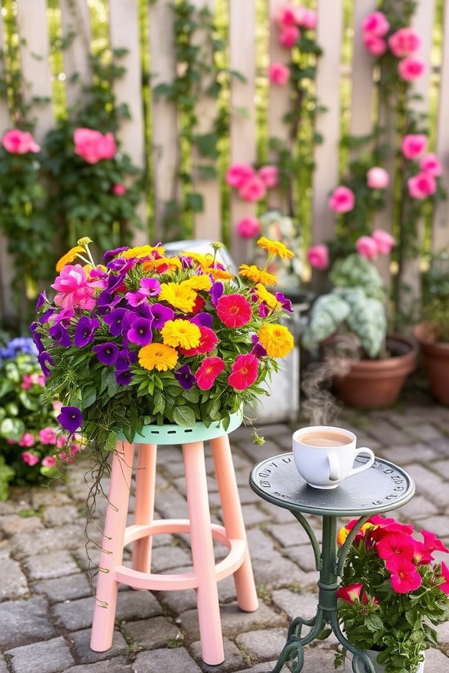 elevated planters for decor