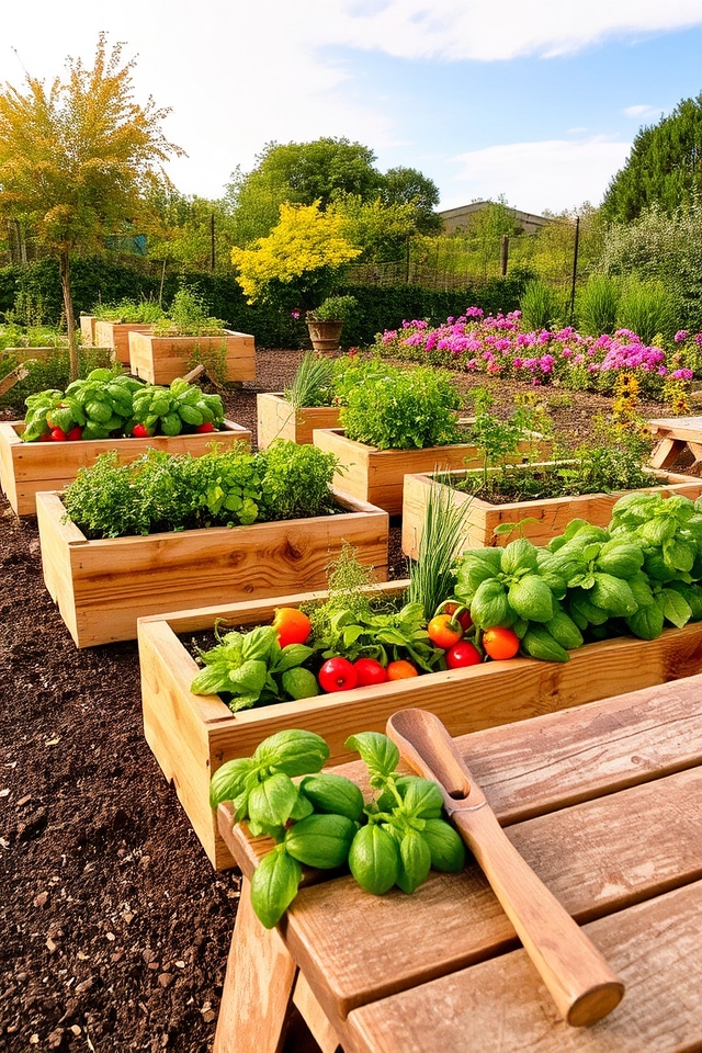 elevated productive garden structures